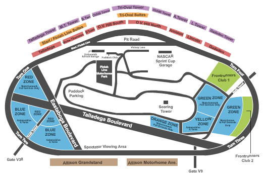 NASCAR Talladega 2023 Tickets Catch The Action Live   TalladegaSuperspeedway NASCARSeatingChart Apr2023 674907 